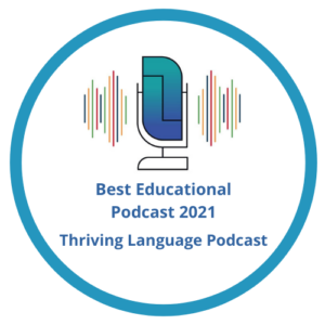 Thriving Language Podcast badge