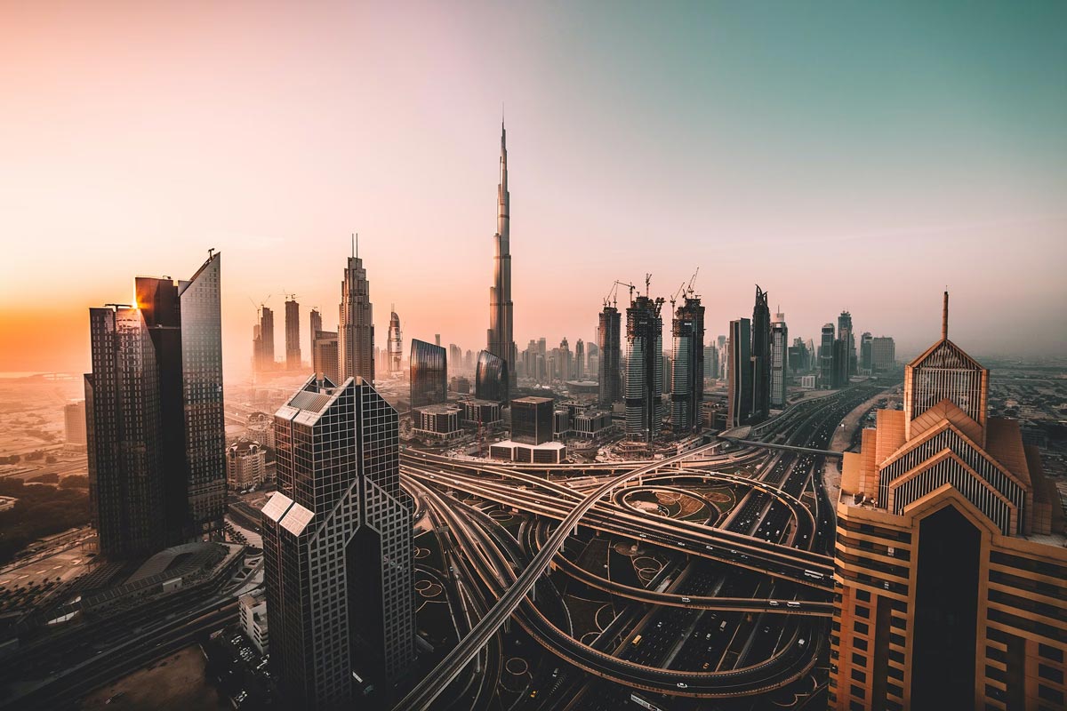 The Dubai skyline