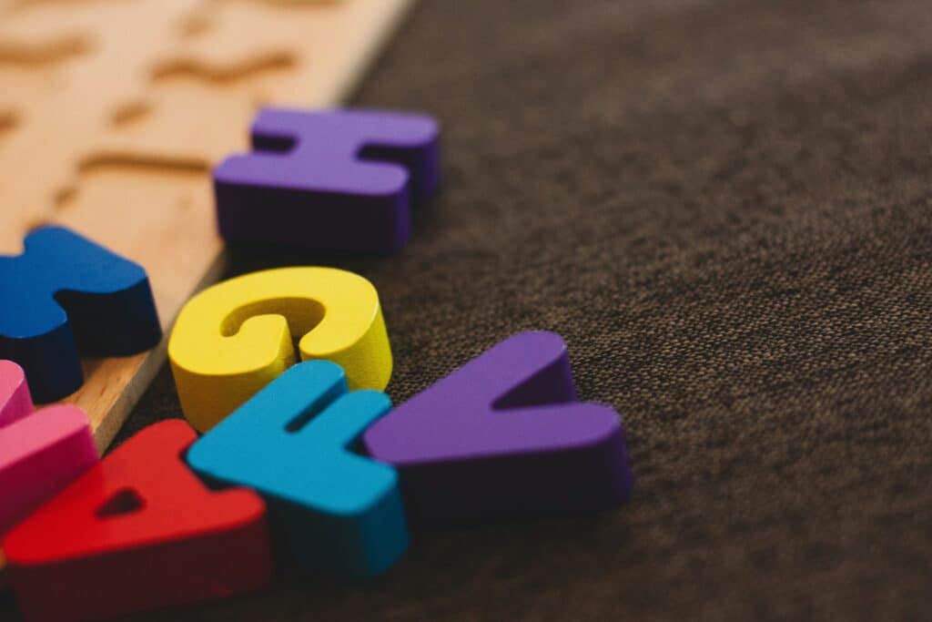 Photograph of letters - pupil tracker for british international schools